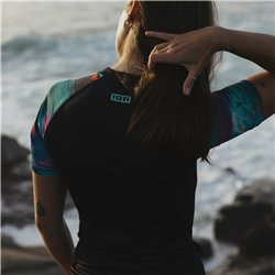 ION Rashguard Lizz SS women tropical-palm-glitch
