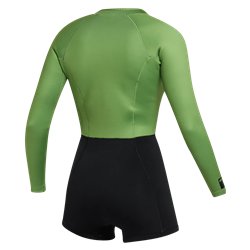 Mystic Lunar Longarm Shorty 2/2mm soft green
