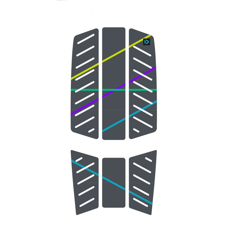 Duotone  Board Acc Traction Pad SLS Front - 4mm - dark-grey/stripes