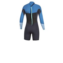 Mystic Brand Longarm Shorty 3/2mm Bzip Flatlock Women menthol blue