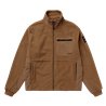 Mystic DTS Fleece Zip Thru Sweat slate brown