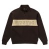 Mystic Slate Half Zip Sweat dark brown