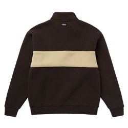 Mystic Slate Half Zip Sweat dark brown