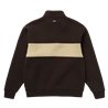 Mystic Slate Half Zip Sweat dark brown