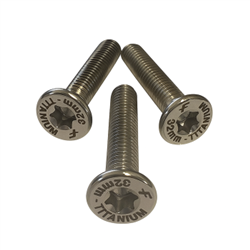 FOne M6-32Mm Tapered Head Screws (Titanium - T30 Torx) X3