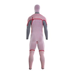 ION Wetsuit Seek Amp 6/5 Hood Front Zip men black