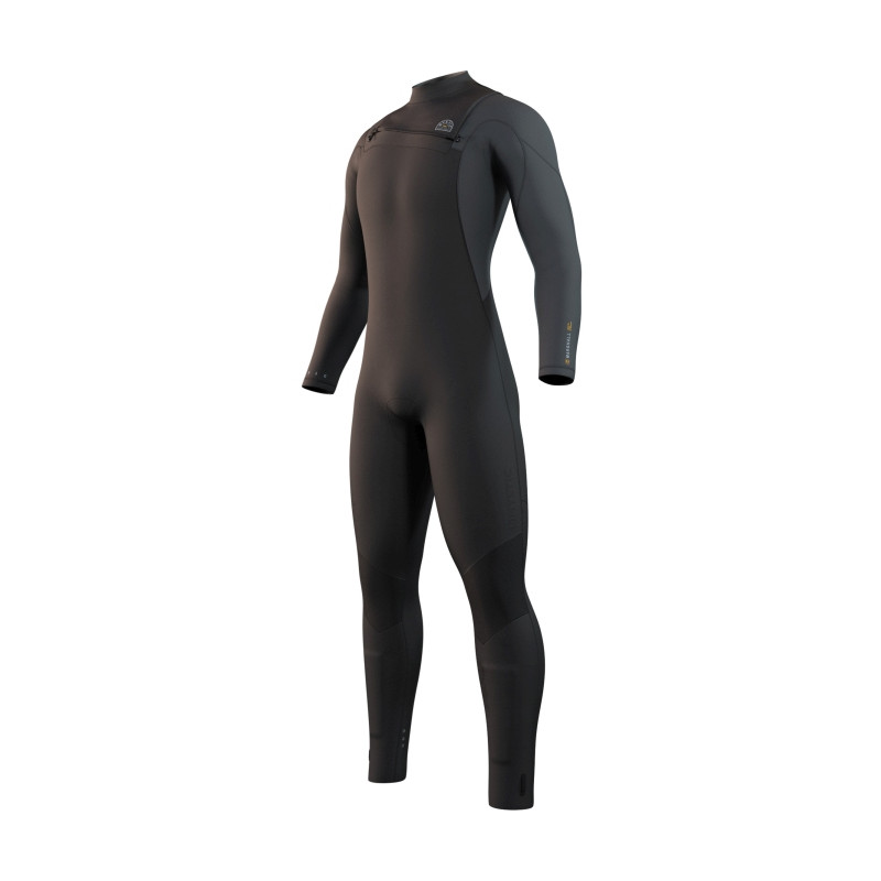 Mystic Marshall Fullsuit 4/3mm Fzip black/grey