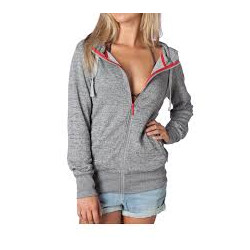 Mystic Justice Hooded Zip Sweat grey melee