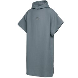 Mystic Poncho Waffle tidal blue