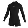 Mystic Lunar Longarm Shorty 2/2mm Bzip Women black