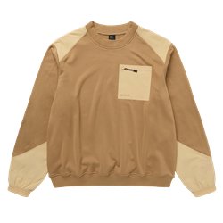 Mystic Conflux Crew Sweat slate brown