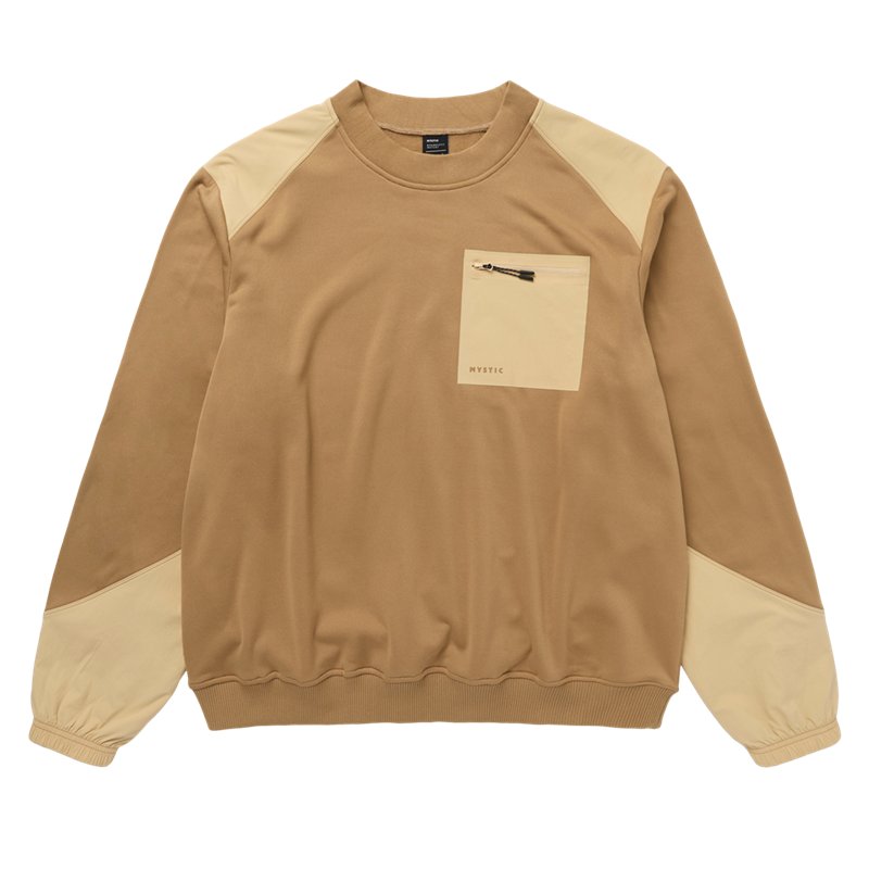 Mystic Conflux Crew Sweat slate brown