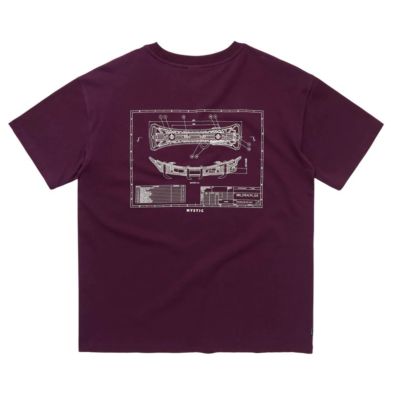 Mystic Concept SB1 Tee oxblood red