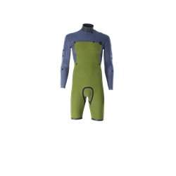 ION Wetsuit Seek Core 3/2 Shorty LS Front Zip men gold-burst