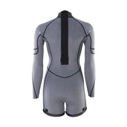 ION Wetsuit Amaze Shorty 2.0 LS Back Zip women - black-mural