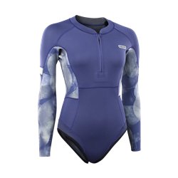 ION Wetsuit Amaze Hot Shorty 1.5 LS Front Zip women deep water