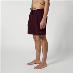 Mystic Brand Structure Swim Short oxblood red