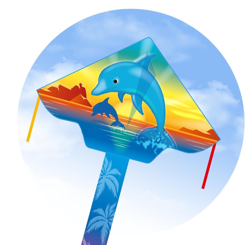 Simple Flyer Dolphin Sunset