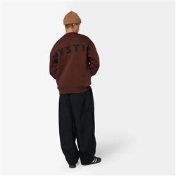 Mystic Profile Crew Sweat deep brown