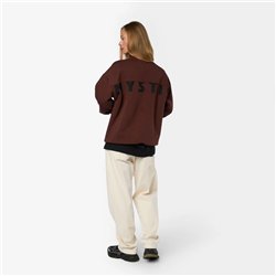 Mystic Profile Crew Sweat deep brown