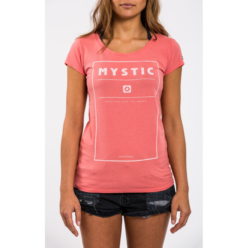 Mystic Damen Tee "Permission" faded coral