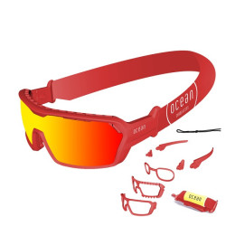 ocean3700.5X  - Ocean Wassersportbrille Chameleon orange red revo