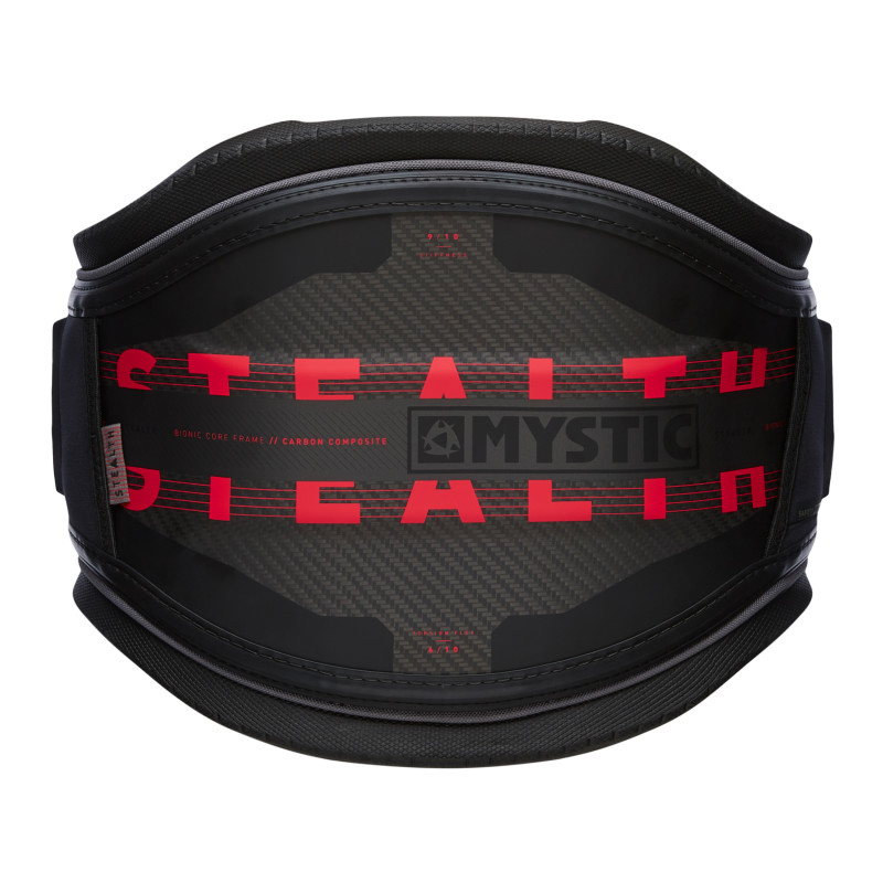 Mystic Stealth H2out Waist Harness black/red Mystic Stealth H2out Waist Harness black/red