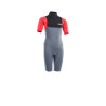 ION Wetsuit Capture 2/2 Shorty SS Back Zip junior steel blue/red/black