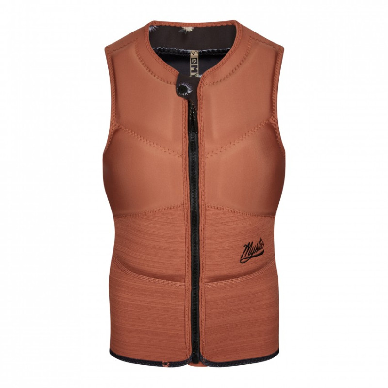 Mystic Diva Impact Vest Fzip Kite Women rusty red