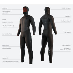 35000.220000  - Mystic Voltt Hooded Fullsuit 6/4/3mm Fzip