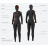 35000.220015  - Mystic Gem Hooded Fullsuit 6/4/3mm DFzip Women black