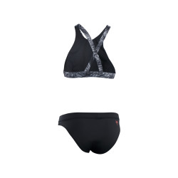 IOW Bottoms Surfkini women black-flowers