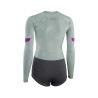 IOW Wetsuit Amaze Hot Shorty 1.5 LS Front Zip women light-olive