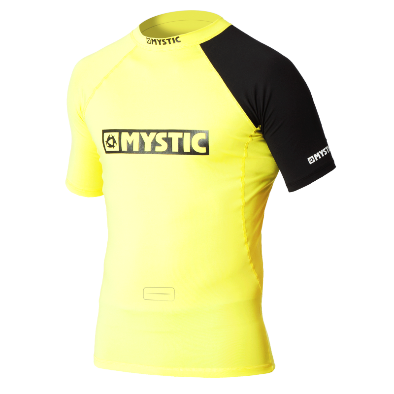 Mystic Event S/S Rashvest Chest Logo yellow