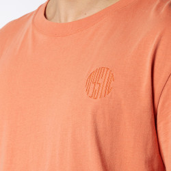Mystic Backwash Tee raw coral