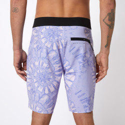 Mystic Tie Dye Performance Boardshort pastel lilac