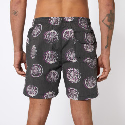 Mystic Artwork Swim Boardshort deep purple