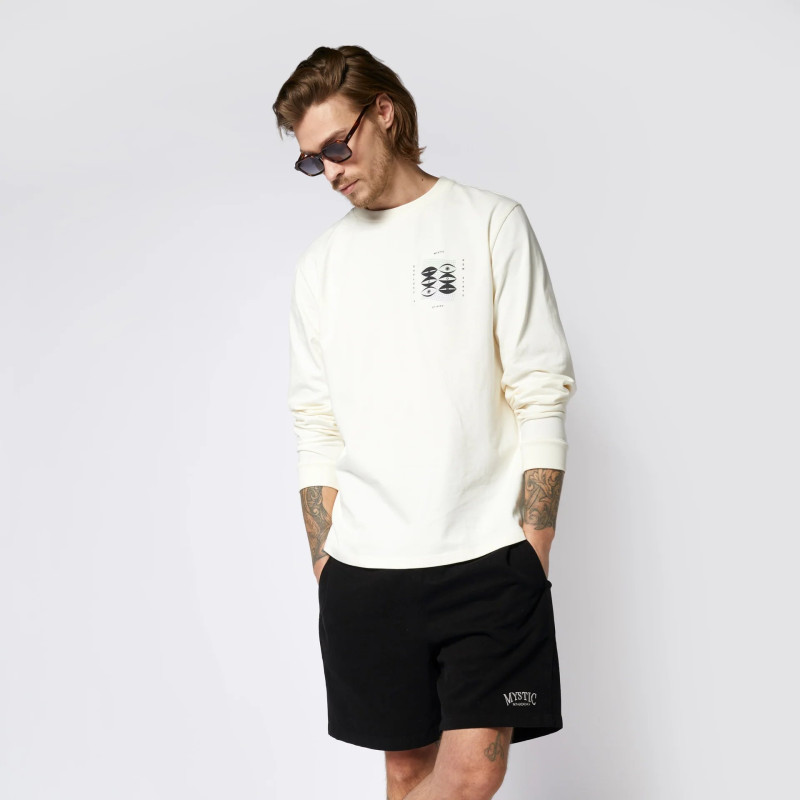 Mystic Tresspass L/S Tee off white