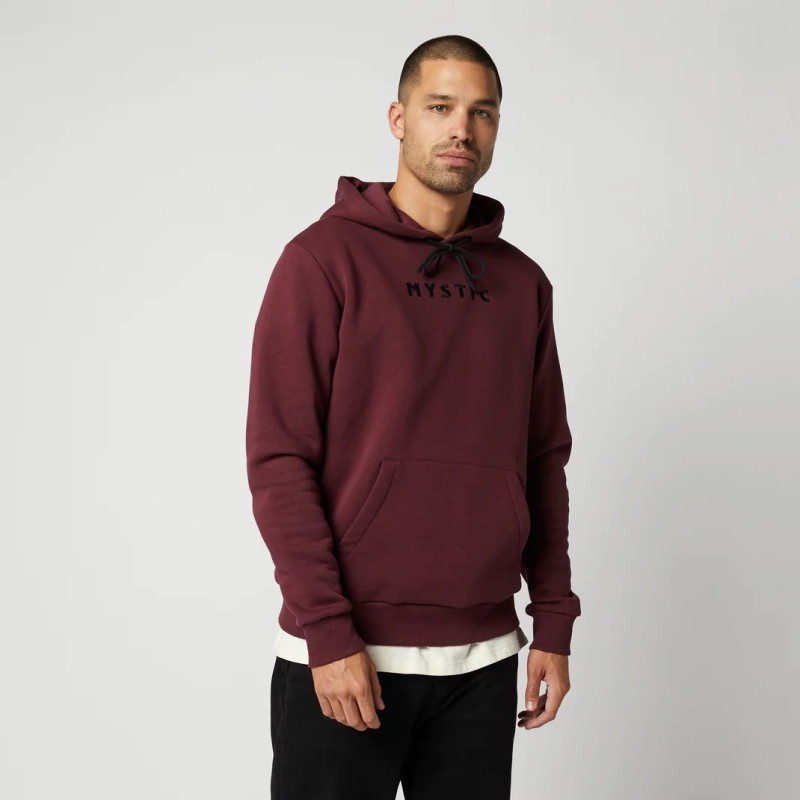 Mystic Icon Hood Sweat red wine