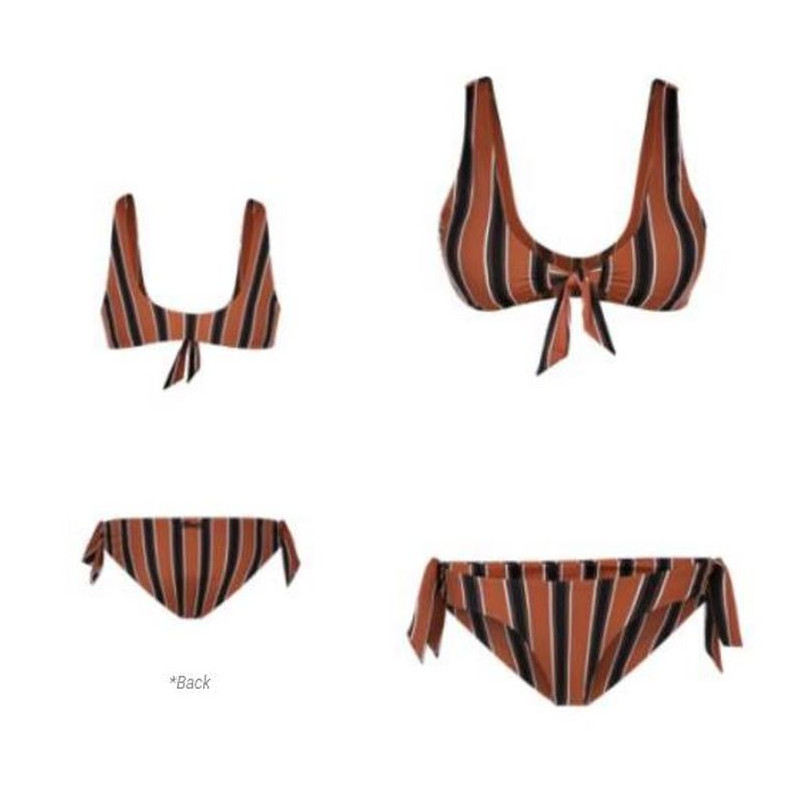 Mystic Knotted Bikini Top rusty red