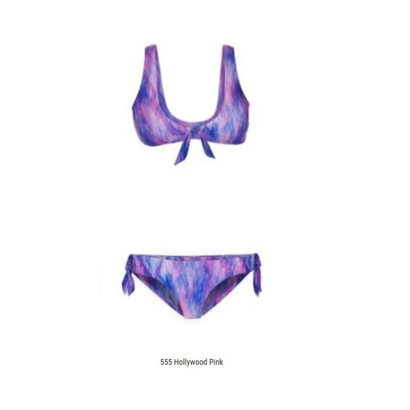 Mystic Knotted Bikini Top hollywood pink