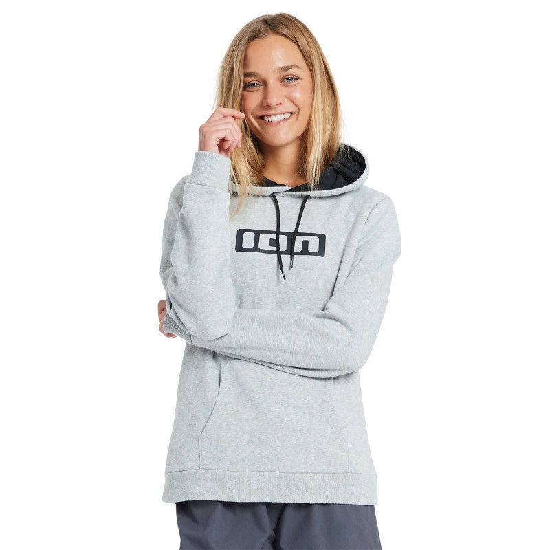 ION Hoody Logo women grey-melange