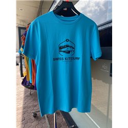 Swiss Kitesurf Spot Tee bright blue