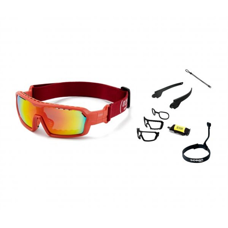 Ocean Wassersportbrille Chameleon orange red revo